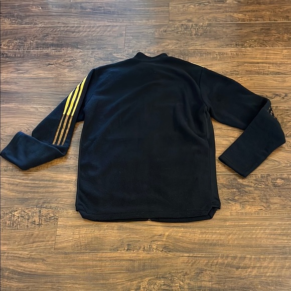 NWT Men’s Adidas Tiro Dark Black Jacket with Bold Gold Highlights, Sz. Large - Picture 14 of 16